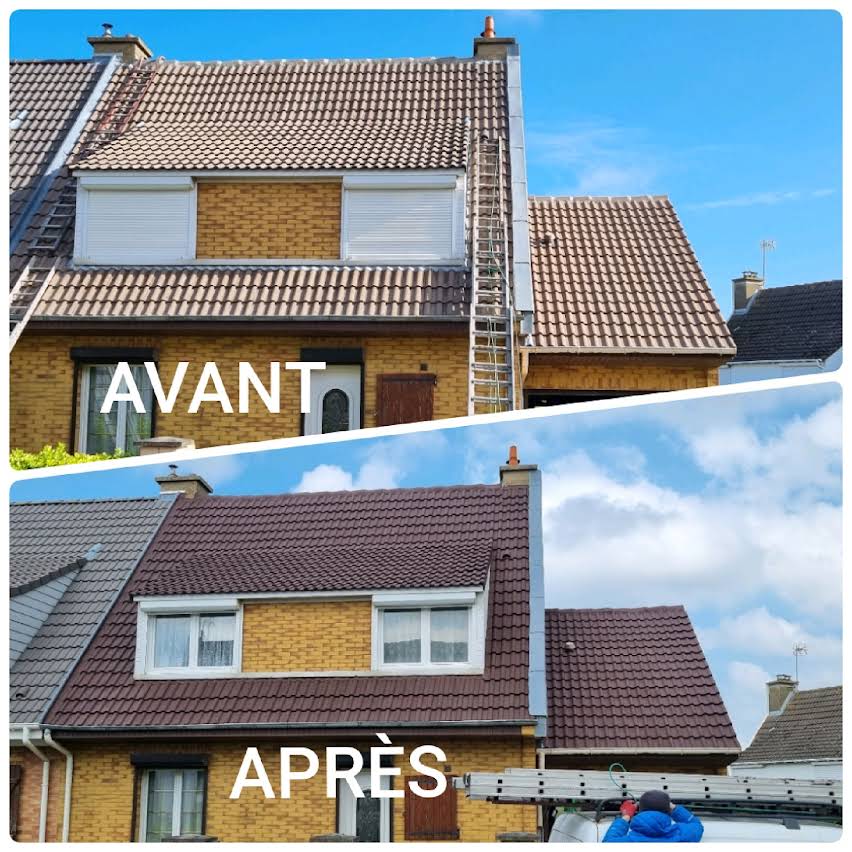 Avant après travaux de toiture